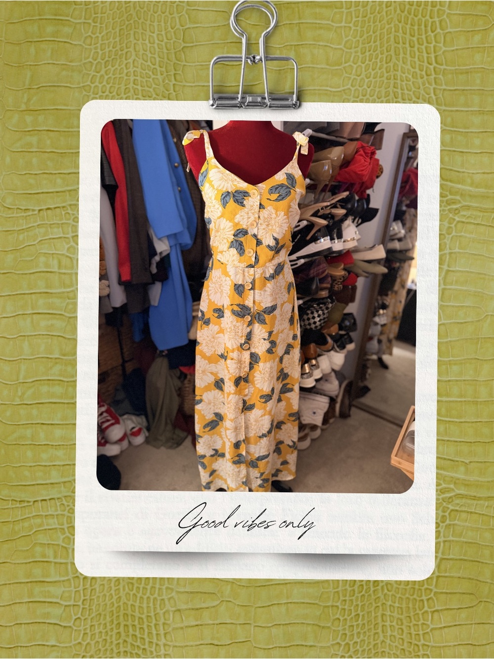 Monteau Yellow Floral Maxi Dress